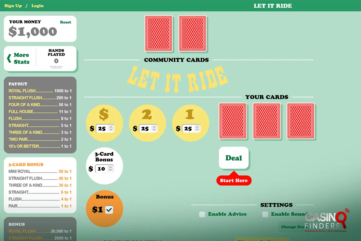 How To Play Let It Ride Step 6