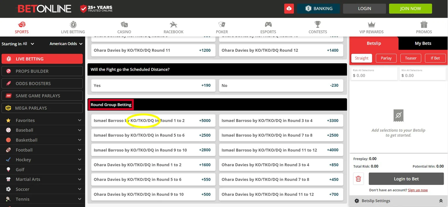 Grouped Round Betting