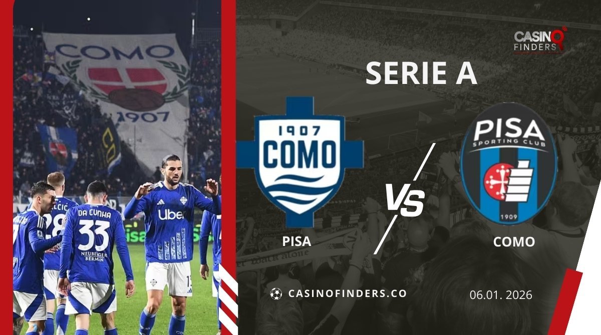 Pisa vs Como Predictions, Betting Odds & Free Picks | 06 JAN 2026