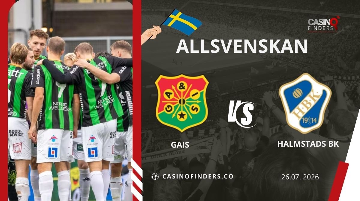 GAIS vs Halmstad Prediction, Betting Tips & Odds | Jul 26 2026